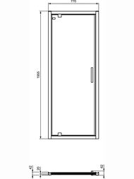 ������� ����� Ideal Standard CONNECT 2 PV (800�1950) ������ , ����/��������, ������ �����. K9268EO