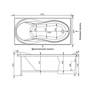 ����� ��������� Aquanet GRENADA 180�90 �������������, ��� ������������, ��� ������� 203973
