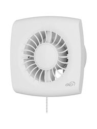 Вентилятор ERA WIND D120 накладной, 160 м3/ч, 30 дБ, обр.клапан, тяг.выкл, белый, WIND 120C-02
