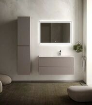 Тумба под раковину SANCOS Snob R (995x445x500) подвесная, правая, два ящика, Doha Soft SNR100RS