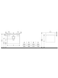 ����� ��� ���������� Duravit Ketho.2 440�584�390 �������., 1 �����, �������-���.���. K25073007070000