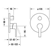 ��������� Duravit B.2 ��� ���� ������������� ������������ � ��������������, ���� B24210012010