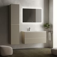 Тумба под раковину SANCOS Snob R (995x445x500) подвесная, левая, два ящика, Beige Soft SNR100LCE