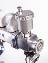 Коллекторная группа VALTEC  4 выхода, 1"х3/4" с расходомерами, нержавеющая сталь VTc.586.EMNX.0604