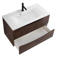 Тумба под раковину BelBagno MARINO (800х450х500) подвесная, Rovere Moro MARINO-800-2C-SO-RW-P