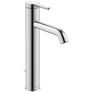 Смеситель Duravit C.1 для раковины высокий однозахватный с донным клапаном, излив 136мм C11030001010