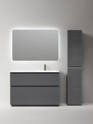 Тумба под раковину Sancos Folk Floor FL120FRGS 1190х445х850 напольная, правая, 2 ящика, Grey soft