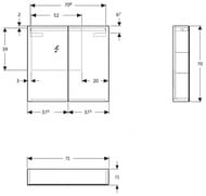 ���������� ���� GEBERIT Option (750�700�150) � ���������� 500.205.00.1