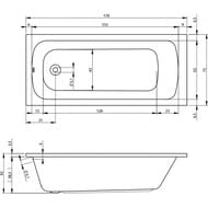����� ��������� RIHO MILANO 170x75, �������������