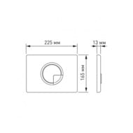 BERGES комплект инсталляции с клавишей смыва R5 SoftTouch черной, PUMA Rimless 51 см 4в1 043268