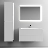Тумба под раковину SANCOS Snob T (995х445х500) подвесная, два ящика, Bianco SNT100W