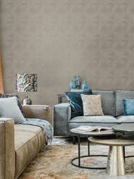 Обои флизелиновые Hygge IV Winter Hg25 002/1 (1,00х10,05) геометрия, коричневые (рул.)