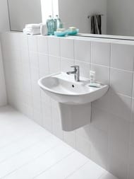Мини-раковина Laufen PRO B 8.1595.2.000.104.1 (450х330х150) подвесная, отверстие под смеситель