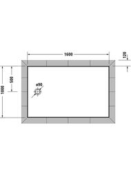 ������ ��������� Duravit Tempano 1400�1000�45 � �������������� ��������� 720203000000001