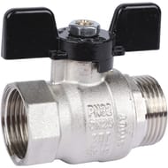 Кран шаровый STOUT 1"ВН, бабочка, стандартнопроходной, SVB-0014-000025