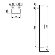 ����� Laufen BASE 4.0264.1.110.260.1 (350x185x1650) ����� ������ �����, ����� �������