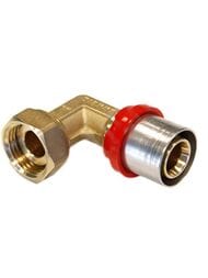 Угол пресс Tiemme 16х1/2"В с накидной гайкой 1650352 / 1660 BP