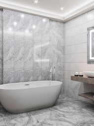 ������ ��������� Gracia Ceramica Ginevra grey light wall 01 (300�900) ������-����� (��.�.)