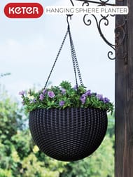 ����� KETER HANGING SPHERE PLANTER (35x35x22), 8,6 �, ���������, ���������� ���. 17199246