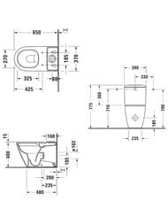 ����� ��� ������� Duravit D-Neo 0944100005 395�180��, ������� ����, �������. ����� �����, �����