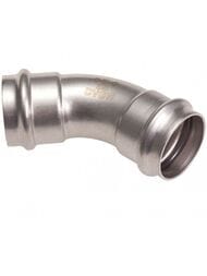 Отвод двухраструбный 45° IBP BPress Inox 15 PS50410150000