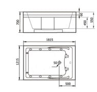 �������������� ����� Gemy G9061 B L (1810x1210x700) ������������, ���������, �����������