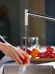 Мойка из нержавеющей стали Hansgrohe S71 43426800 (500х450) под столешницу, сталь — изображение 2