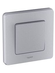 Выключатель LEGRAND INSPIRIA  одноклавишный 10 AX 250 В алюминий 673602