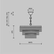 ��������� ���������� Maytoni Colonne (������) MOD093PL-09BS, IP20, E14�13, ������