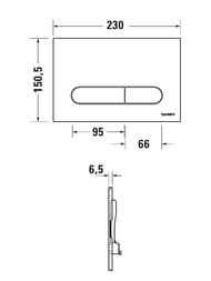 ������� ����� Duravit Beta 100 ������� ����, �������, ����: ���� ������ WD5009021000/WF5100021010