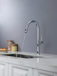 Смеситель для кухни AQUAme Cucina с выдвижным изливом, хром, AQM9905CR — изображение 4