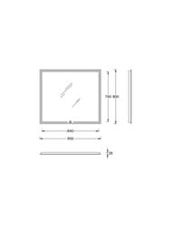 ������� KERAMA MARAZZI MIO ������������� � ��������, 900�20�800, ����� MIO.mi.90\WHT