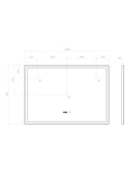 ������� VIGO Geometry Luxe 1000 (1000�700) LED, ������������� ����������, ����, ������, �������� 211