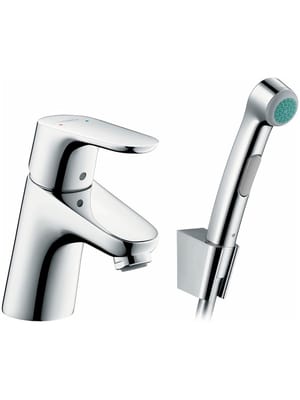 Смеситель Hansgrohe Focus 31926 для умывальника с гигиенич. душем, без донного клапана, однозахват