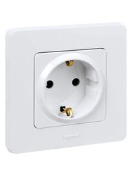 Розетка LEGRAND INSPIRIA с заземлением 16 А белый 673720