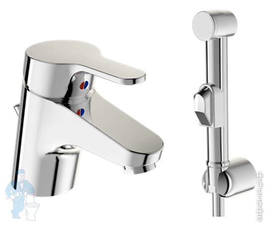 *Смеситель VIDIMA ДЖОЙ настольный для умывальника с гигиенической ...