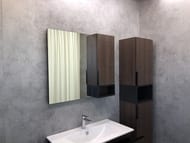 Зеркало-шкаф COMFORTY Франкфурт-90 (880х800х160) подвесной, дуб шоколадно-коричневый 00004150529