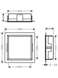 ����-���� Hansgrohe XtraStoris Original 56061700 300�300�100�� � �����, ���� ������� �����