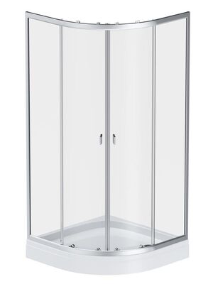 Душевой уголок AM.PM X-Joy Twin Slide (90х90х185) профиль матовый хром/прозрачное W88G-205-090MT6