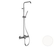 Душевая система термостатическая с изливом Remer Elegance EQ34A7MMSSOFBO, белый матовый — миниатюра 1