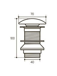 ������ ������ Aqueduto Ralo RAL0110 Push-Open, ��������, ����: ����� ���������