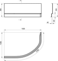 ������ � ����� RAVAK ROSA II 150 L N ����� CZK1200AN0