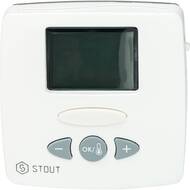 Терморегулятор STOUT WFHT-LCD проводной, белый, с выносным датчиком STE-0002-000015