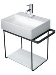 Полка стеклянная для консоли Duravit DuraSquare 420х264 рисунок полоски 0099668200