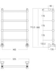 ����������������� ������� Margaroli Sole 442TS-4 (719,5�525) ����, 442TS4604CR