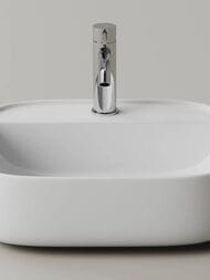 Раковина подвесная Ceramicanova Fonte с отверстием под смеситель 500x420x145 белый CN5051
