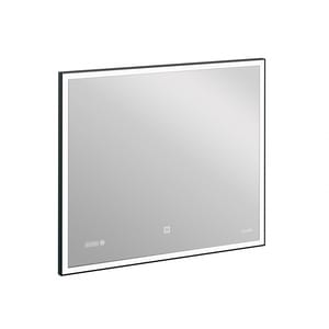 Зеркало Cersanit LED 011 design 800х700 с подсветкой, часы, металл. рамка KN-LU-LED011*80-d-Os