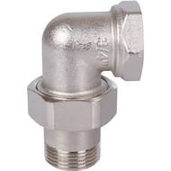 Американка STOUT 3/4"ВН, угловая, никель, уплотнение под гайкой o-ring кольцо, SFT-0057-000034 — миниатюра 4