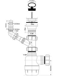 ����� ���������� McAlpine (1 1/2"�40��) ������� ��� ���.�������, ������, ������ MRSK3