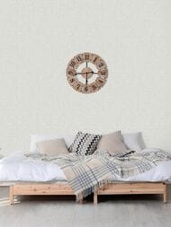 Обои виниловые на флизелине Grandeco Flora (1,06х10,05) ткань, серые R118015 (рул.)